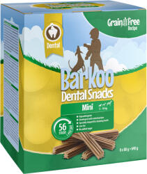 Barkoo Barkoo Pachet economic Dental Snacks 28 sau 56 bucăți - rețetă FĂRĂ CEREALE pentru câini mici (640 g)