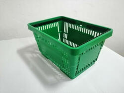 Cos de cumparaturi, krj 28 litri, verde, din plastic, de mana (RKRJ28V)