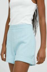 Abercrombie & Fitch rövidnadrág női, sima, magas derekú - kék S - answear - 21 990 Ft