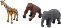 TickiT Set de 3 animale din Africa din cauciuc moale ecologic dimensiune medie 21cm (CD74860) - roua Figurina