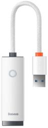 Baseus Lite USB-C - RJ45 LAN hálózati adapter 1000Mbps - fehér (WKQX000302)