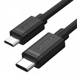 Unitek Y-C473BK USB kábel 1 M USB 2.0 USB C Micro-USB B Fekete (Y-C473BK)