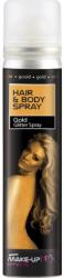 Smiffys Hair & Body Spray Gold Glitter Spray 75ml