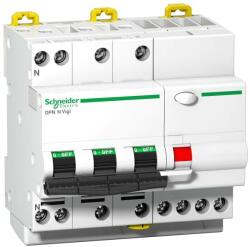 Schneider Electric ACTI9 iDPNN kombinált áramvédőkapcsoló ACo. 3P-N, C, 25A, 300mA A9D41725 (A9D41725)