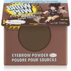 theBalm Browpow® pudră pentru sprâncene în carcasă magnetică culoare Dark Brown 1, 2 g