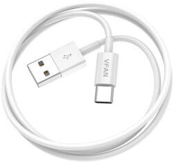 Vipfan USB és USB-C kábel Vipfan X03, 3A, 1m (fehér) (X03TC) - scom