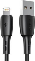 Vipfan USB és Lightning kábel Vipfan Racing X05, 3A, 2m (fekete) (X05LT-2m-black) - scom