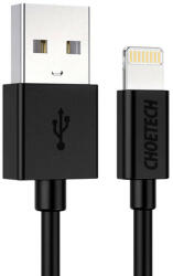 Choetech USB Lightning kábel Choetech IP0026, MFi, 1.2m (fekete) (IP0026 BK) - scom
