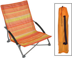 HI Scaun de plajă pliant, portocaliu, 65 x 55 x 25/65 cm 62196 (429131)