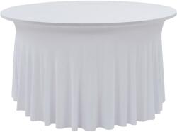 vidaXL Huse elastice masă lungi, 2 buc. , alb, 150 x 74 cm (133582) - vidaxl