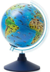 Alaysky' s Alaysky Globe 25 cm Zoogeográfiai földgömb gyerekeknek, LED háttérvilágítással, angol nyelvű címkékkel (AG-2534)