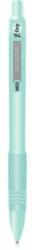 Zebra Golyóstoll, 0, 27 mm, nyomógombos, zöld tolltest, ZEBRA Z-Grip Pastel, kék (TZ91804) (91804)