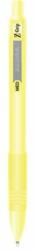 Zebra Golyóstoll, 0, 27 mm, nyomógombos, sárga tolltest, ZEBRA Z-Grip Pastel, kék (TZ91805) (91805)