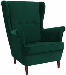  Füles fotel, zöld/dió, RUFINO 2 NEW (0000360049)