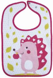 Canpol Bavetă cu nasturi Canpol - Cute Animals, roz (15/104_pin)