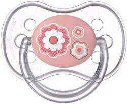 CANPOL Suzetă siliconică simetrică 6-18m Nou-născut - roz (AGS22-581_PIN)