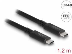 Delock Cablu USB 4 type C PD 3.1 certificat USB-IF/ Etron E-Marker T-T 240W 1.2m, Delock 80009 (80009)