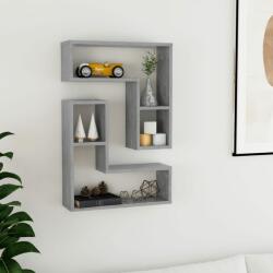 vidaXL Rafturi de perete, 2 buc. , gri beton, 50x15x50 cm, PAL (807218) - comfy