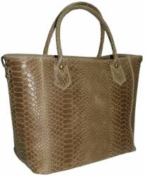 maxmoda Nicci olasz női világosbarna kroko kézitáska (MM-0215-VB)