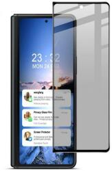 Temp-glass631274444 Samsung Galaxy Z Fold4 betekintésvédelemmel ellátott karcálló, ütésálló kijelzővédő üvegfólia, 9H tempered glass, törlőkendővel (Betekintésgátló) (Temp-glass631274444)