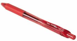 Pentel Rollertoll zselés 0, 25mm, tűhegyű BLN105-BX, Pentel EnerGelX, írásszín piros (BLN105-BX) - web24
