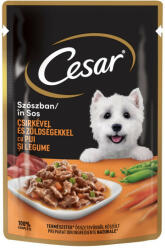  Cézár alutasak 100g Csirke + Zöldség mártásban - tenyesztoitap