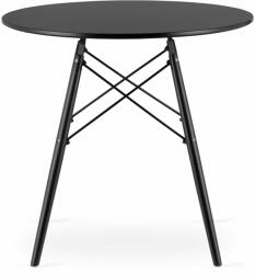  OSLO 80x80 fekete étkezőasztal fekete lábakkal - scandishop