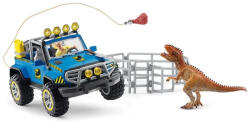 Schleich Autovehicul de teren cu adapost pentru dinozauri, set figurine Schleich 41464 (41464S)