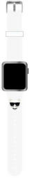 Karl Lagerfeld Apple Watch szíj 42/ 44/ 45/ 49 mm Karl Lagerfeld Choupette Head fehér (OS-0313)