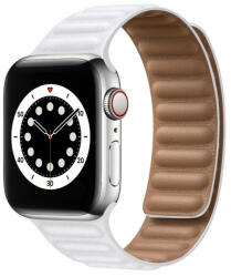 Utángyártott Apple Watch szíj, 42/ 44/ 45/ 49 mm mágneses óraszíj - fehér (OS-0055)