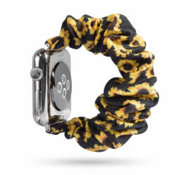 Utángyártott Apple Watch 38/ 40/ 41 mm Frilly Szövet szíj, Napraforgó mintás (OS-0242)