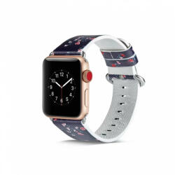 Utángyártott Apple Watch mintás bőr szíj F1 (38/40/41/42mm(Series 10) (OS-0224)