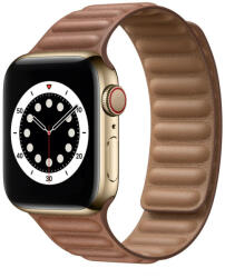 Utángyártott Apple Watch szíj, 38/ 40/ 41 mm mágneses óraszíj - barna (OS-0052)