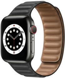 Utángyártott Apple Watch szíj, (38/40/41/42mm(Series 10) mágneses óraszíj - fekete (OS-0049)