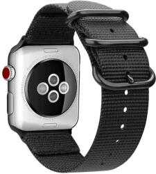 Utángyártott Apple Watch szíj (42/44/45/49mm) cserkész szíj - fekete (OS-0318)