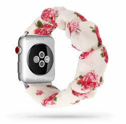 Utángyártott Apple Watch 42/ 44/ 45/ 49mm Frilly Szövet szíj, Rózsás (OS-0258)