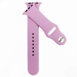 Utángyártott Apple Watch szíj Szilikon 42/ 44/ 45/ 46 /49 mm- világoslila (OS-0210)