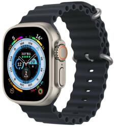 Utángyártott Apple Watch szíj Ocean (42/44/45/49mm) -fekete (OS-0286)