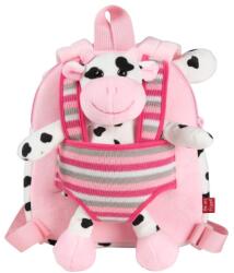 Perletti - BE MY FRIEND, Gyermek fordítható plüss hátizsák levehető játék tehénnel, 13030