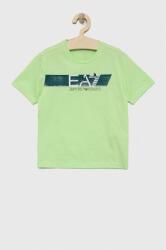 Giorgio Armani gyerek pamut póló zöld, nyomott mintás - zöld 110 - answear - 11 990 Ft