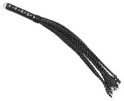  Fonott bőr korbács 9ágú - diamondsexshop