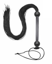  Charlie fekete gumi korbács - diamondsexshop