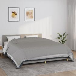 vidaXL Pătură cu greutăți, gri, 200x260 cm, 15 kg, material textil (350731) Patura