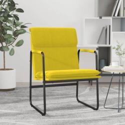 vidaXL Scaun de relaxare, galben deschis, 55x64x80 cm, material textil (351350)