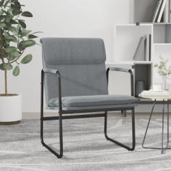 vidaXL Scaun de relaxare, gri închis, 55x64x80 cm, material textil (351342)
