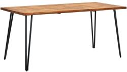vidaXL Masă grădină picioare formă ac de păr 160x80x75 cm lemn acacia (46666)