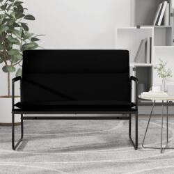 vidaXL Bancă, negru, 100x64x80 cm, piele ecologică (351366)