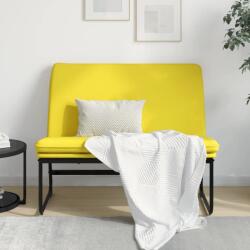 vidaXL Bancă, galben deschis, 100x75x76 cm, material textil (351329)