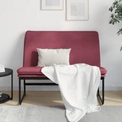 vidaXL Bancă, roșu vin, 100x75x76 cm, material textil (351324)