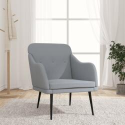vidaXL Fotoliu, gri deschis, 63x76x80 cm, textil (351474)